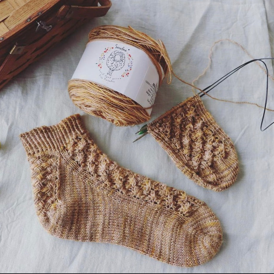 Rattan Heel Socks _ 日本語パターン