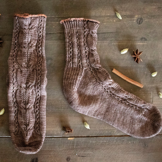 Hot Chocolate Socks _ 日本語パターン